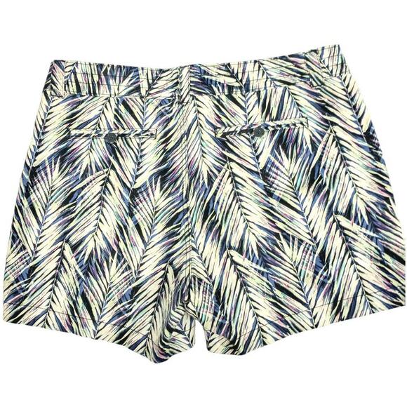 BANANA REPUBLIC Factory Cotton Twill Leaf Print Shorts  10 - Picture 2 of 5